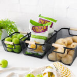 Wooden Handle Wire Basket - Image 3