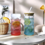 Ripple Glass with Straw - Image 2